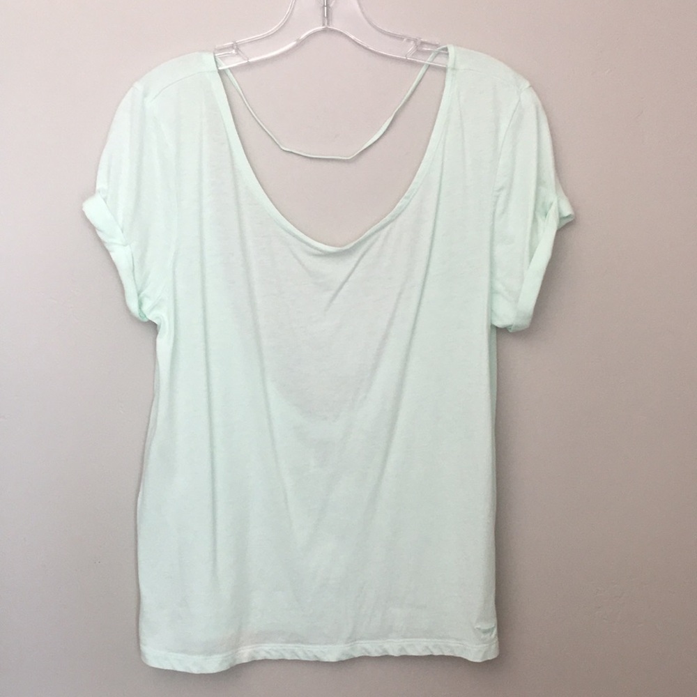 PINK Victoria's Secret Mint Green Short Sleeve Tee